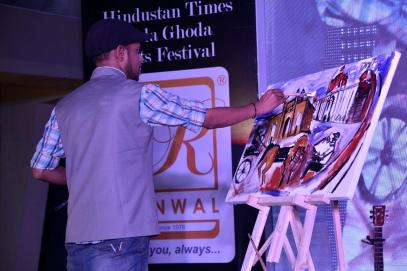 Live sketching and painting at Kala Ghoda Reloaded