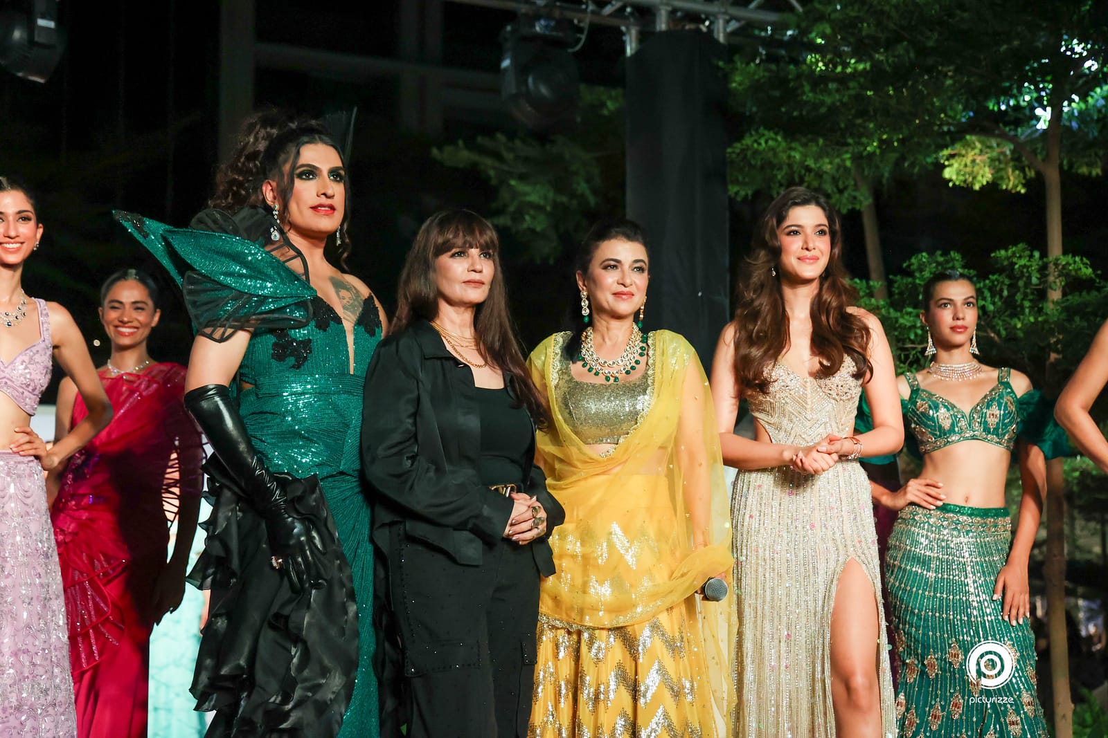Actor Shanaya Kapoor turns showstopper for Designer Neeta Lulla’ s Nisshk at the Bombay Times Fashion Week’24 Curtain Raiser